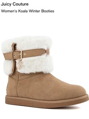 Juicy Couture Women’s Koala faux fur trim boots 8M